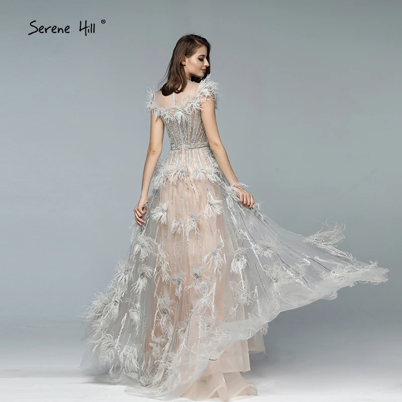 Сексуальные перьевые платья для выпускного вечера со стразами 2019 длина в пол