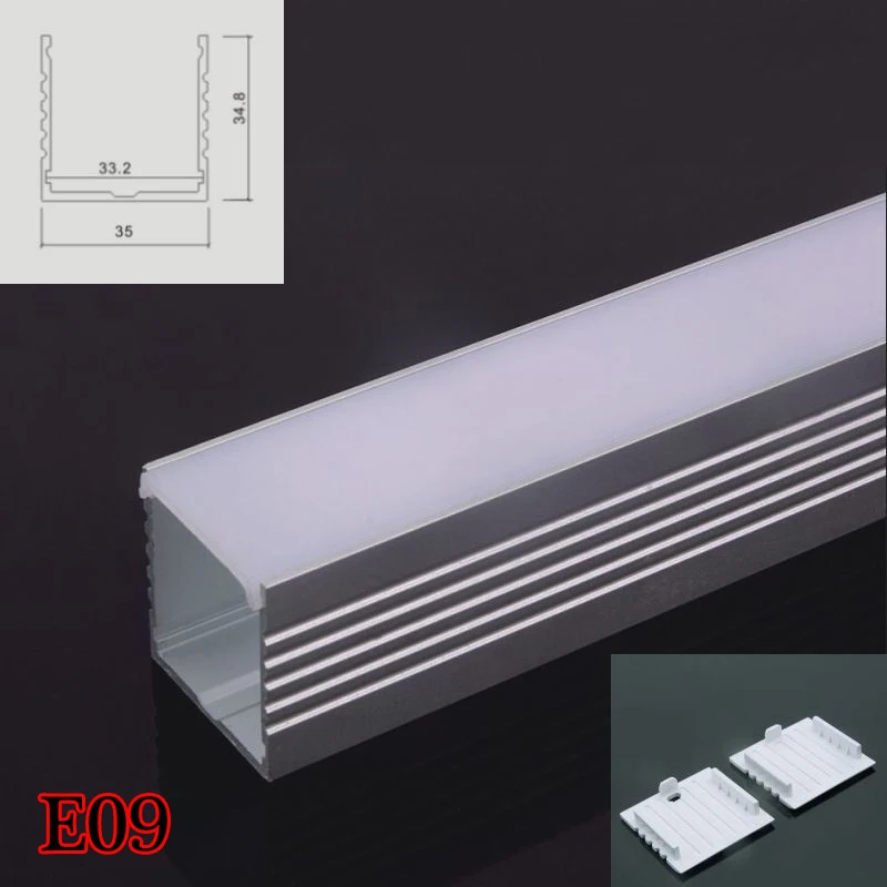 10 комплектов алюминиевый профиль для лестничных лестниц E09 100 см светодиодные