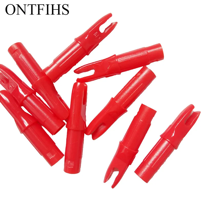 ONTFIHS-Flecha de plástico para tiro con arco, insertos para ID de 6,2 MM, AR-M-4 de eje de flecha de carbono, 50 piezas