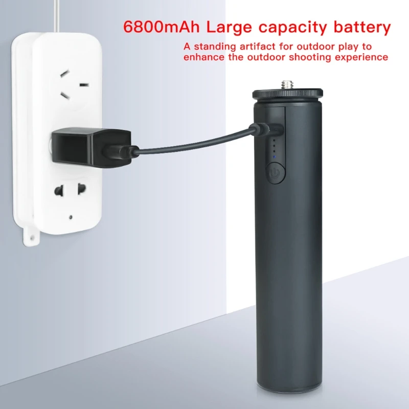 Зарядное устройство с емкостью аккумулятора 6800 мАч ручкой USB Type C для