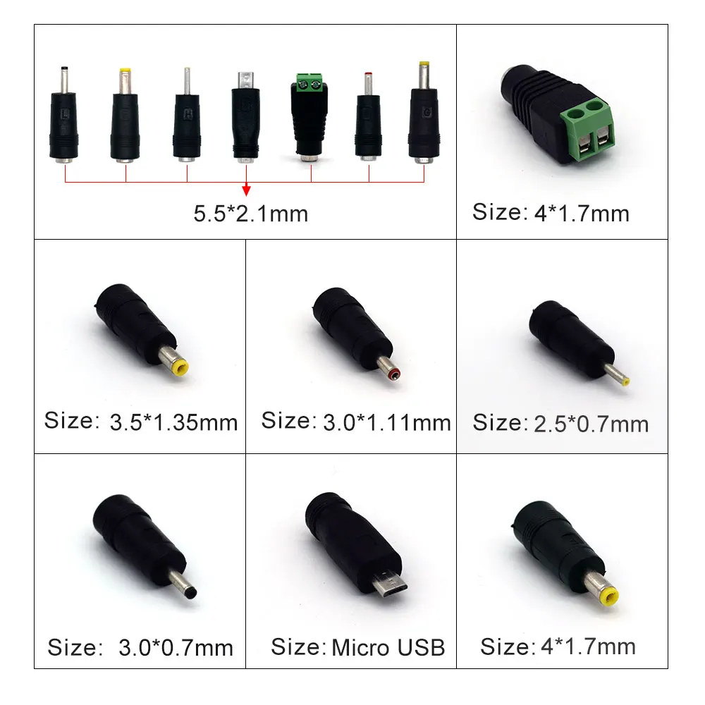 Регулируемый адаптер питания переменного тока в постоянный ток 9 V-24 V 3A