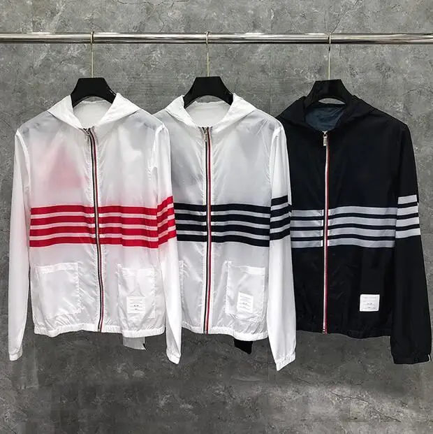 

Fashion Brand Jacket Men Uv Sun Protection Summer Thin Sports Coat Casual Hooded Loose Breathable Sunscreen Clothing