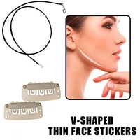 10pcs tightening tape face neck lifting stickers face lifting tighten chin skin care tool reduce wrinkles neck slimming tool