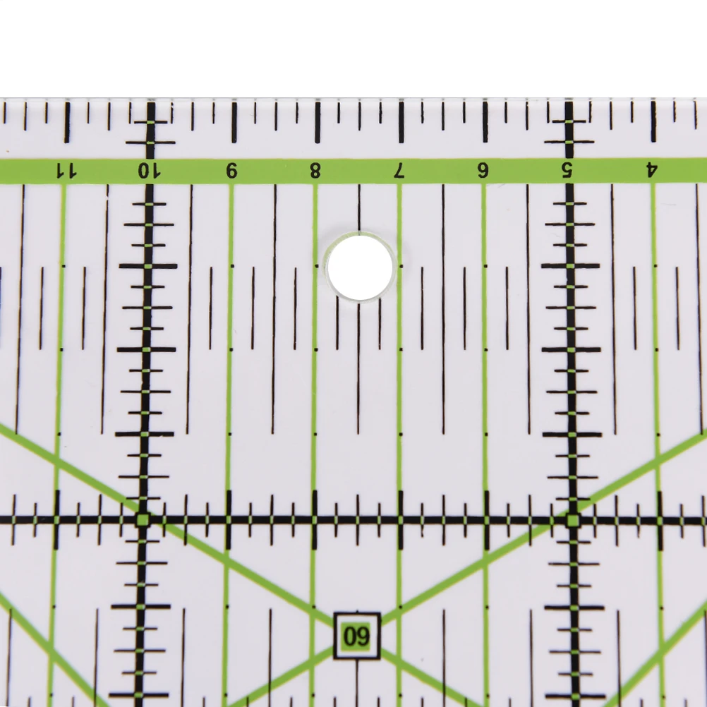 

1pc Transparent Quilting Sewing work Ruler Cutting Tool Tailor