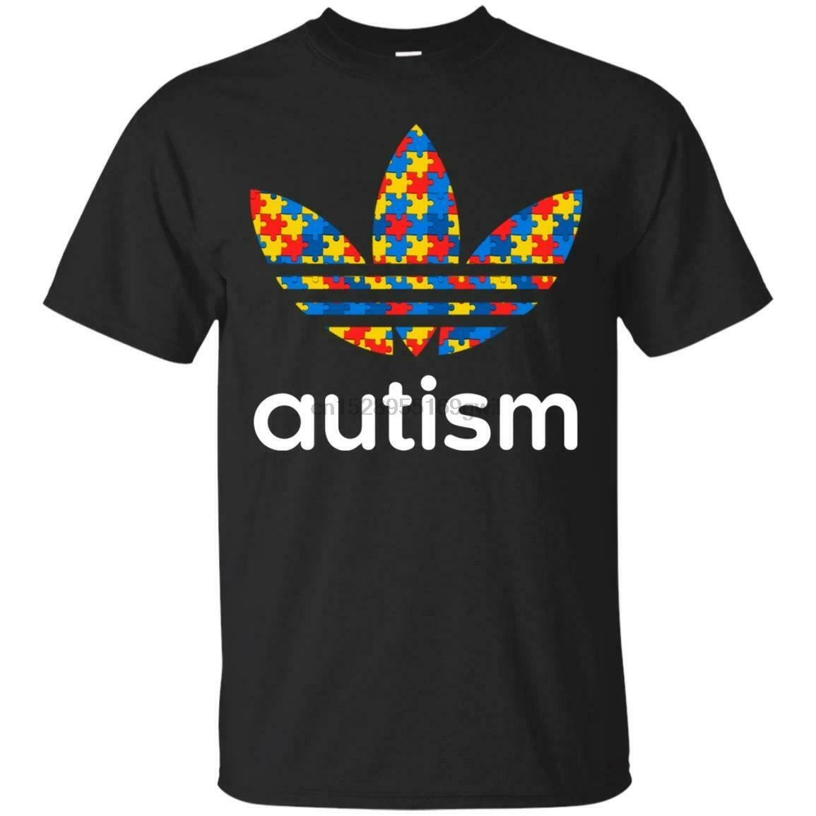 Autism Adibas Мужская Черная Футболка размер s до 2XL |