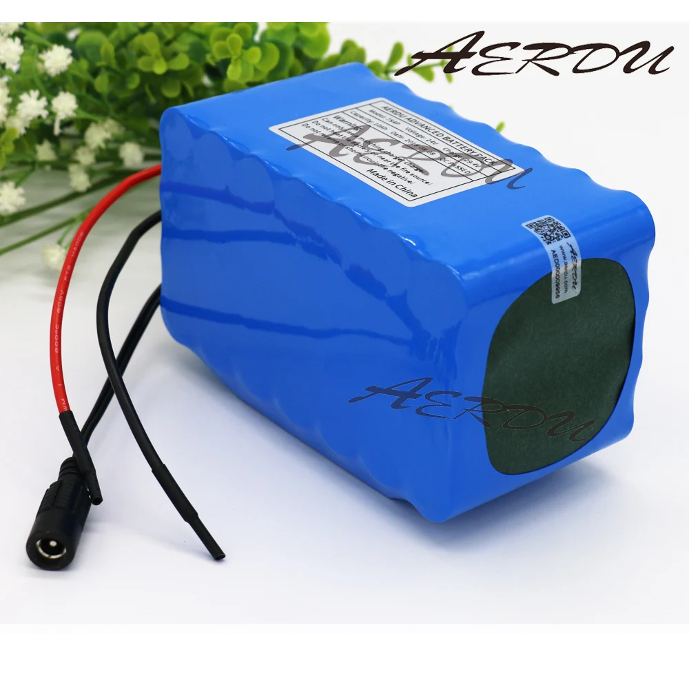 

AERDU 7S4P 10Ah 18650 24V 25.9V 29.4V lithium battery pack electric bicycle unicycle ebike Li-ion batteries built-in 15A BMS