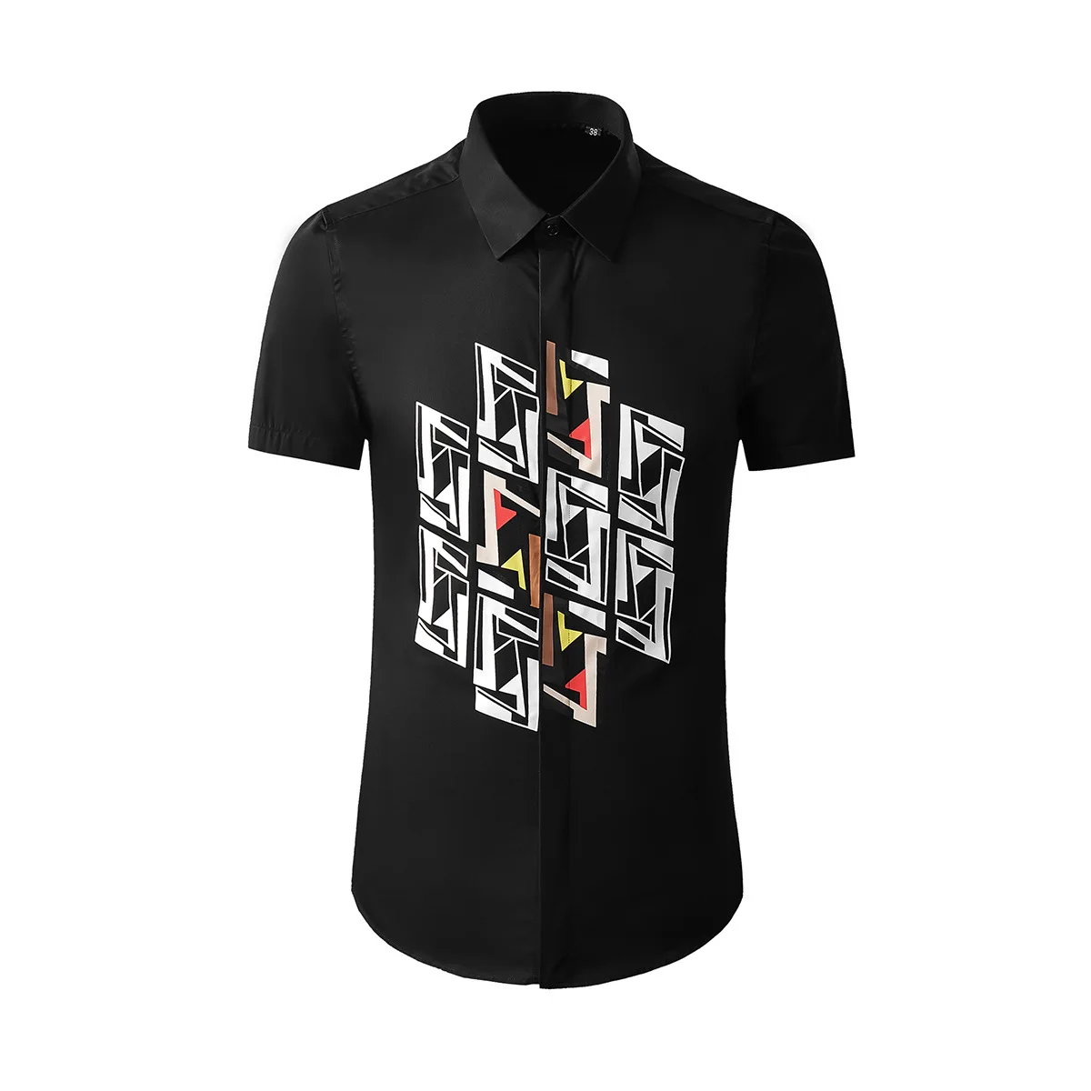 

Рубашка мужская с принтом горячей штамповки, модная Повседневная блуза из 100% хлопка, двойная, Размеры M, L, XL, 2XL, 3XL, на лето
