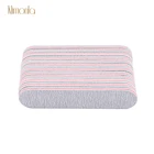 100 шт. серые пилки для ногтей профессиональные двухсторонние деревянные Мини буферные шлифовальные 100180 одноразовые маникюрные инструменты для Lime a Ongle