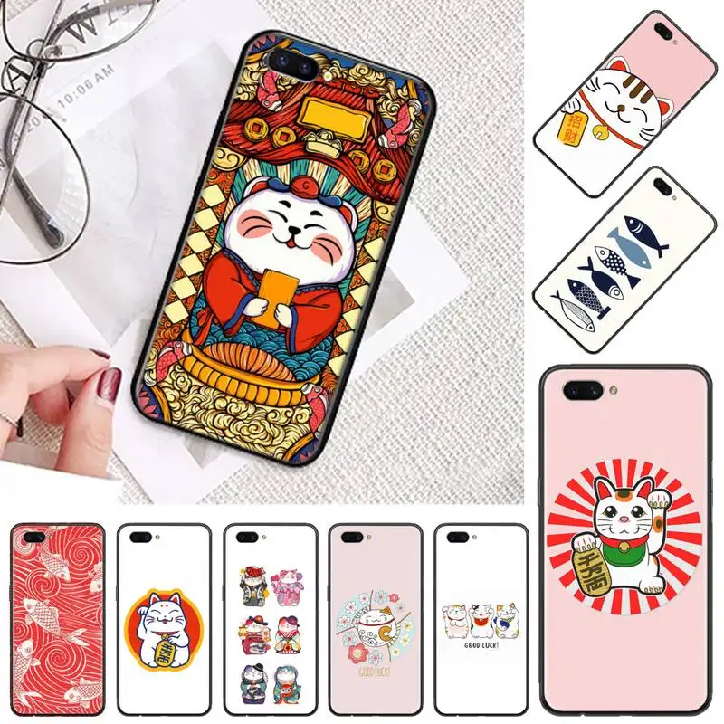 

Cherry Blossom Lucky Cat Phone Case For OPPO A ax 3 5 3 37 57 59 37 73 75 83 71 2018 11 1k s PRO