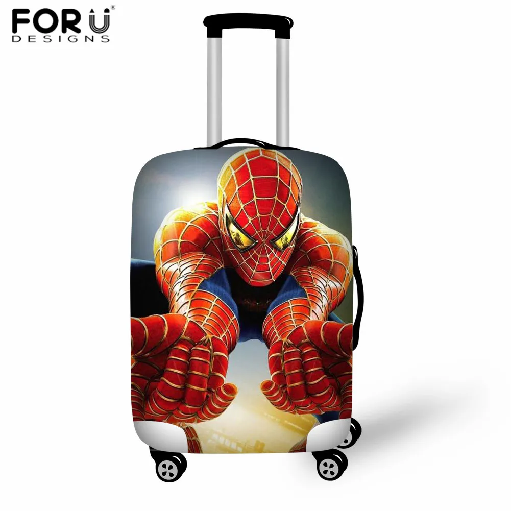 FORUDESIGNS/Эластичный Защитный чехол для багажа с рисунком суперчеловека-паука, чехол от пыли 18-32 дюймов, чехол для багажника, аксессуары для путешествий - Цвет: LH1002