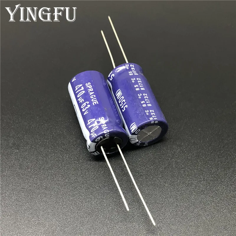 5 шт. 470 мкФ 63V SPRAGUE 515D Серия 13x25 мм 63V470uF высококачественный аудио конденсатор