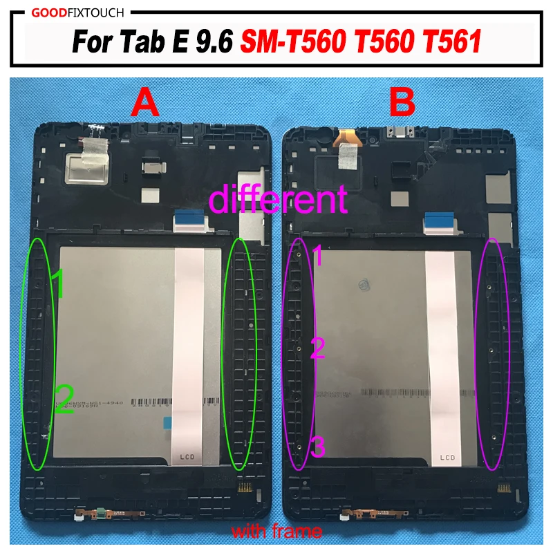 Проверенное Качество для Samsung Galaxy Tab E 9 6 SM-T560 T560 T561 ЖК-дисплей + сенсорный экран