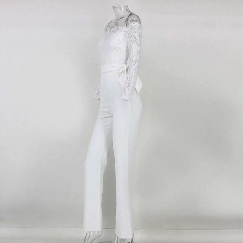 Сексуальный кружевной комбинезон без бретелек Облегающий Женская Клубная