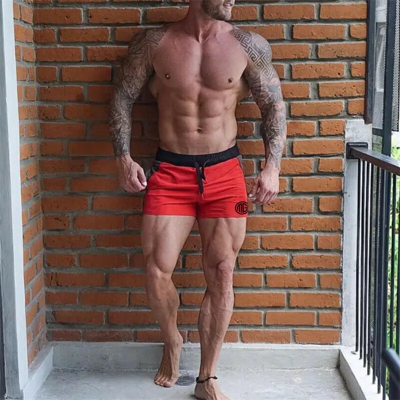 Мужские шорты для бодибилдинга 4 цвета повседневные тренировок спортивные