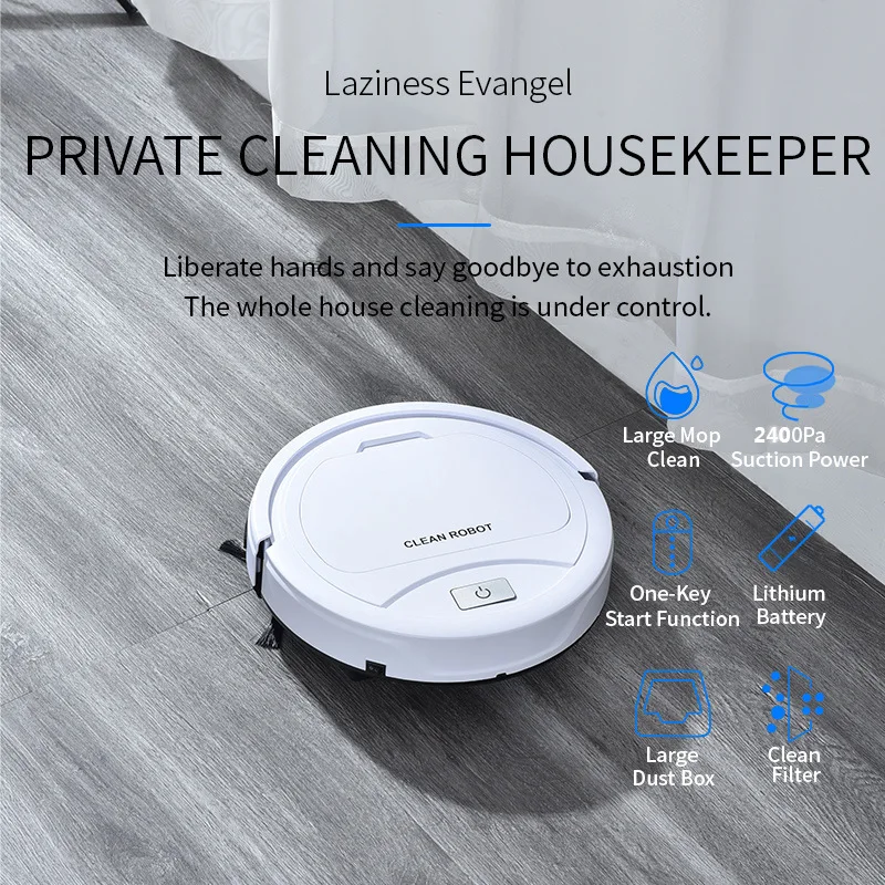 

3600mAh Robot Vacuum Cleaner Home Household Professional Sweeping Machine for Anti Collision Automatic Recharge