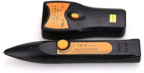 TM-8 RJ11 RJ45 Cat5 Cat6 LAN Network Cable TesterTelephone Wire Tracker Toner Detector Line Finder