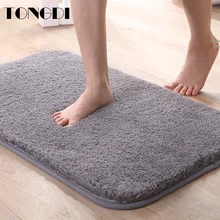 TONGDI Bathroom Carpet Mats Soft Shower Fannelette Microfiber Non-slip Rug Decoration For Home Living Kitchen Room parlour TONGDI Bathroom Carpet Mats Soft Shower Fannelette Microfiber Non-slip Rug Decoration For Home Living Kitchen Room parlour