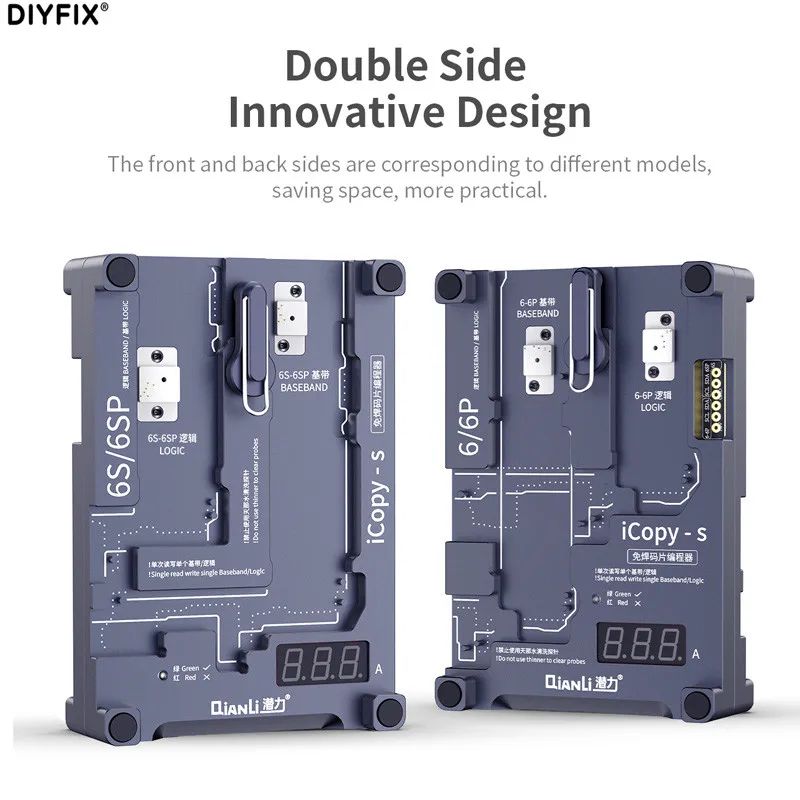 Qianli iCopy-S 4 in 1Double Side Chips Test Stand for iphone 6-11 Pro Max Baseband Logic Chip Read Write Without Soldering | Инструменты