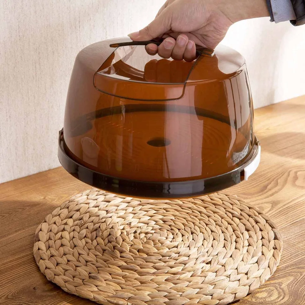 Полипропиленовая круглая коробка для выпечки хранения десертов с ручкой чехол