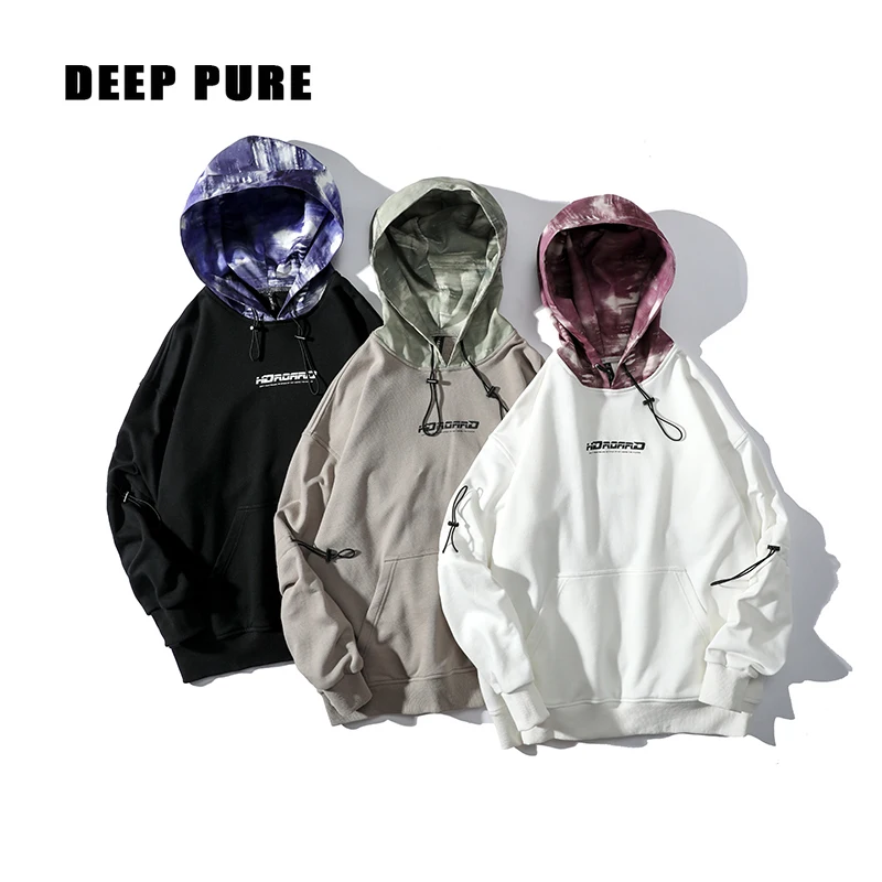 Мужская толстовка Харадзюку мужская с капюшоном в стиле хип хоп повседневная