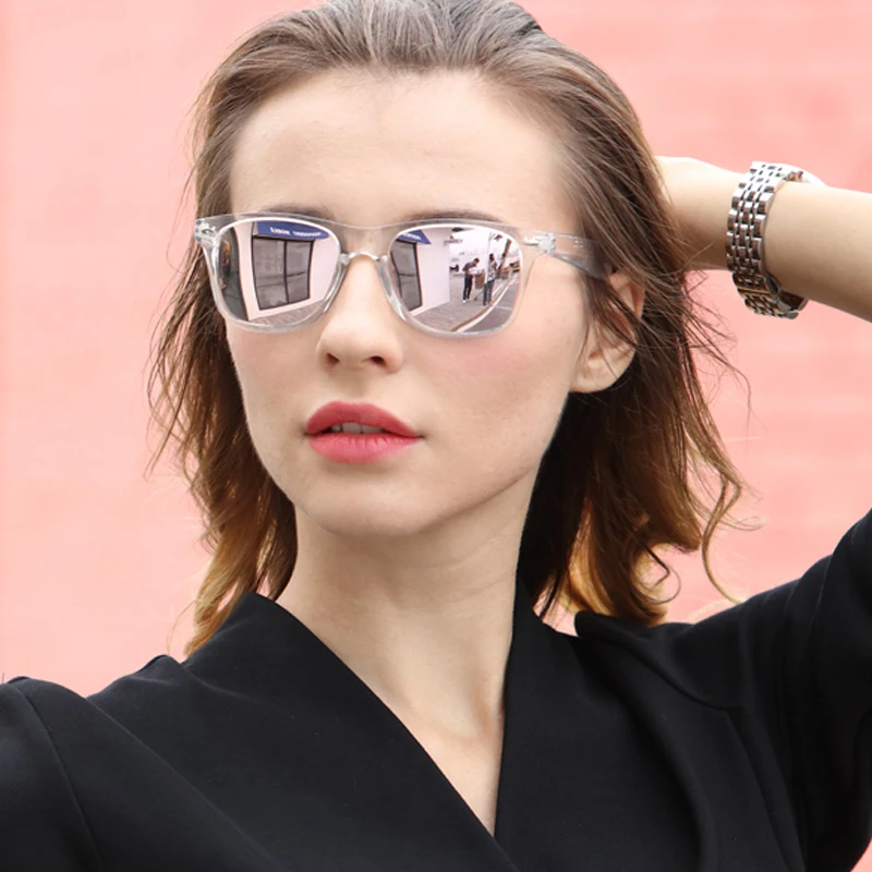 Поляризованные Квадратные Солнцезащитные очки для мужчин и женщин модные