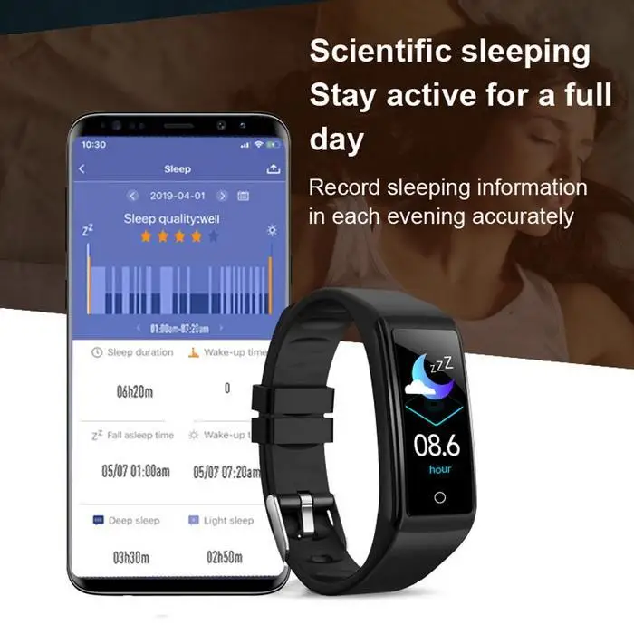 Bluetooth спортивный Браслет Шагомер умный Спортивный Сенсорный экран фитнес трекер