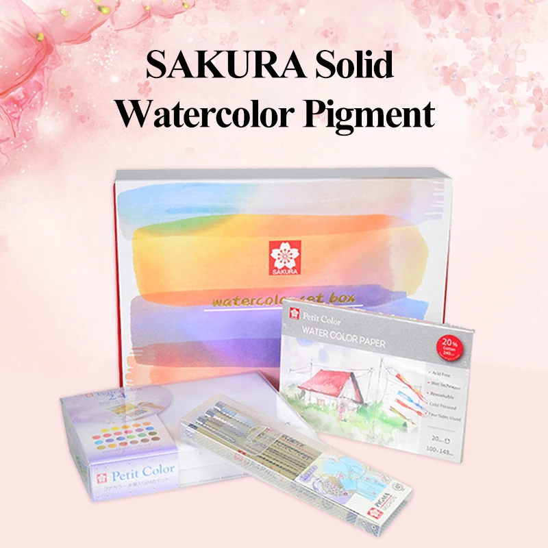Пигментная краска сакуры сплошного цвета 24 s Подарочная коробка с Pigma Micron