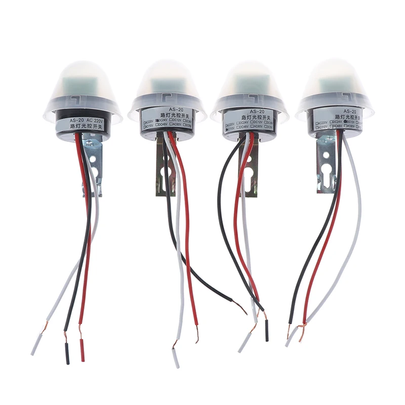 12V 24V 110V 220V Автоматический Вкл/Выкл фотоэлемент переключатель уличного света Фото