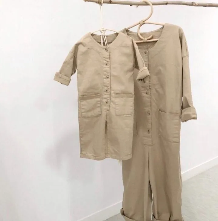 Корейские весенние новые детские льняные штаны с карманами для мальчиков | Мать и