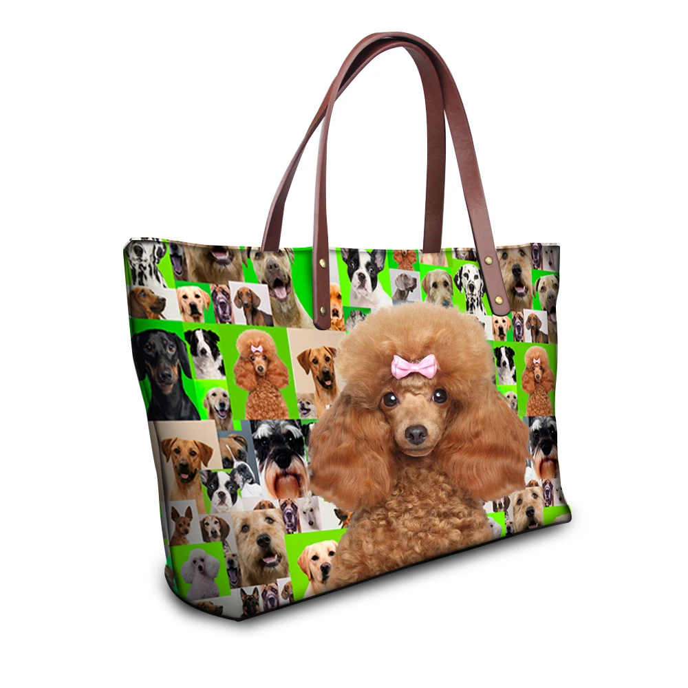 

Kui Liu Customized Women Bags Printing Rottweiler Dog Top-handbag Neoprene Female Hand Bags Casual Women Shoulder Tote Bags