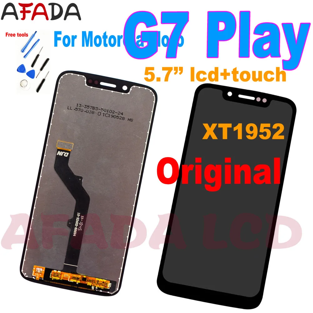 

Оригинальный 5,7 дюйма для Motorola Moto G7 Play XT1952, ЖК-дисплей, сенсорный экран, дигитайзер в сборе, Запасная часть