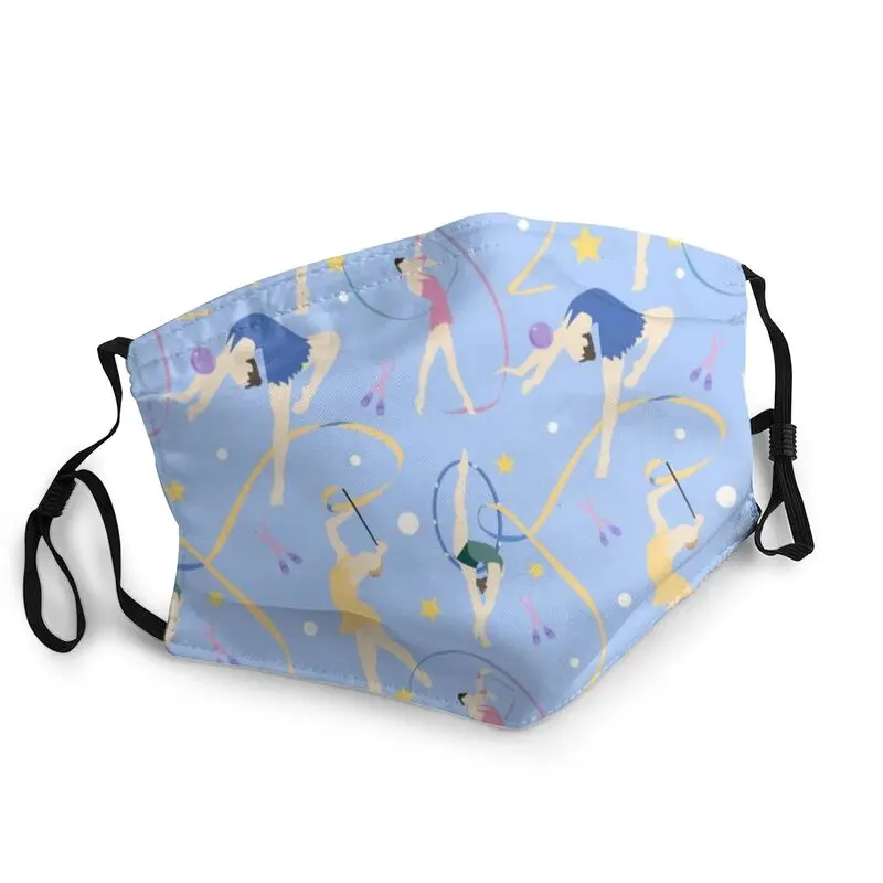 

Rhythmic Gymnasts Pattern Reusable Unisex Adult Face Mask Gymnast Dancer Dust Protection Cover Respirator Mouth Muffle