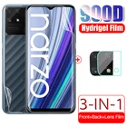 Гидрогелевая пленка 3 в 1 с полным покрытием для realmi realme narzo 50a narzo50 50 a 6,5 дюйма, защитные пленки для переднего и заднего экрана, пленка для камеры, не стекло