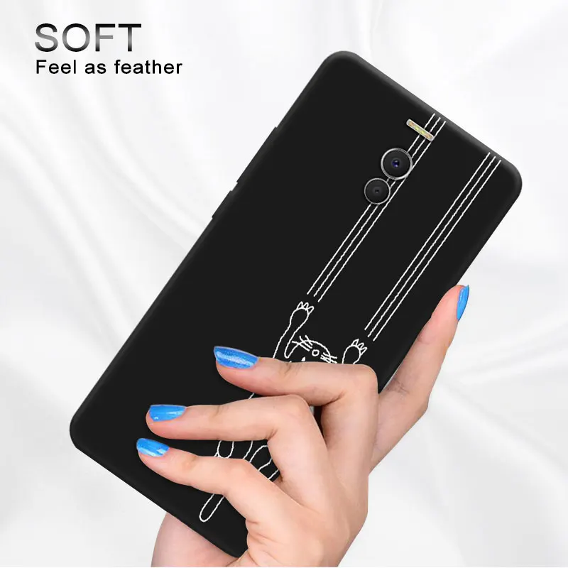 Чехол для Meizu 15 Lite Plus M15 цветной матовый чехол телефона E3/MX6/M5/M6 Note Meilan M5 черный |