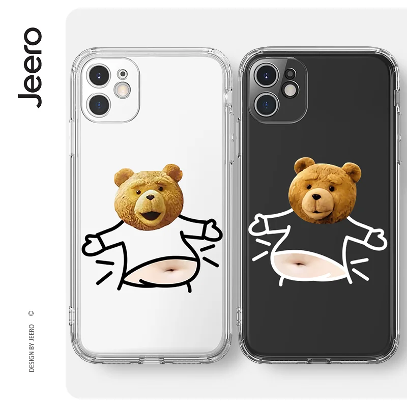 

Shockproof Transparent Ultra Thin Phone Case For iPhone 13 12 11 Pro Max SE 2020 X XR XS 8 7 Plus Couple Funny Aesthetic Cover