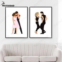 modern humor cartoon painting print poster tap dance double dance picture canvas painting art wall stickers bedroom home decor