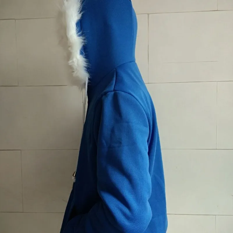

Game Undertale Sans Cosplay Jacket Coat Zipper Hooded Sweater Skull Brother Anime Clothes Unisex Winter Warm Superstar Town