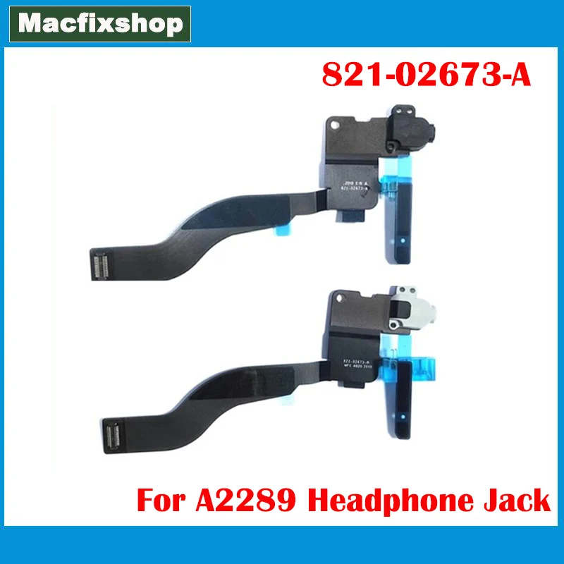

Original A2289 Headphone Jack 821-02673-A 2020 For Macbook Pro 13.3" A2289 Power Audio Board with Cable White Black Replacement