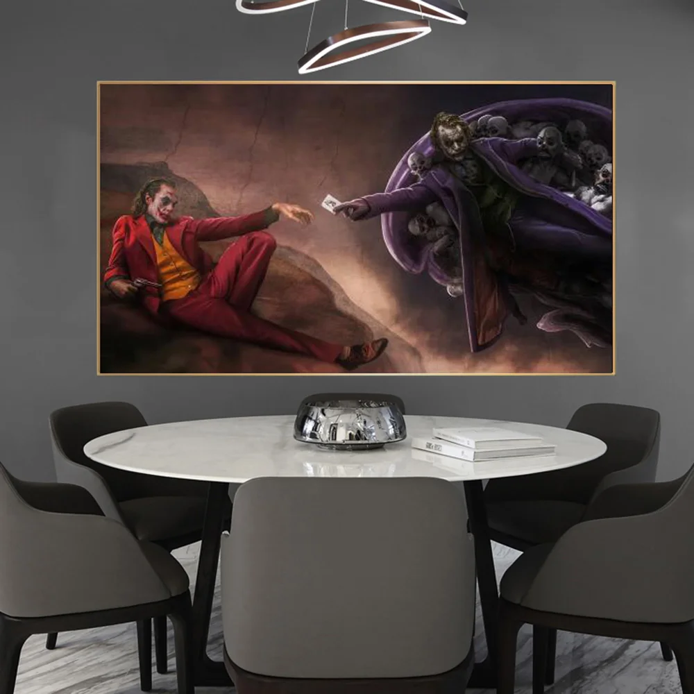 Картина постер Heath Ledger с хоакином Фениксом Настенная картина изображением