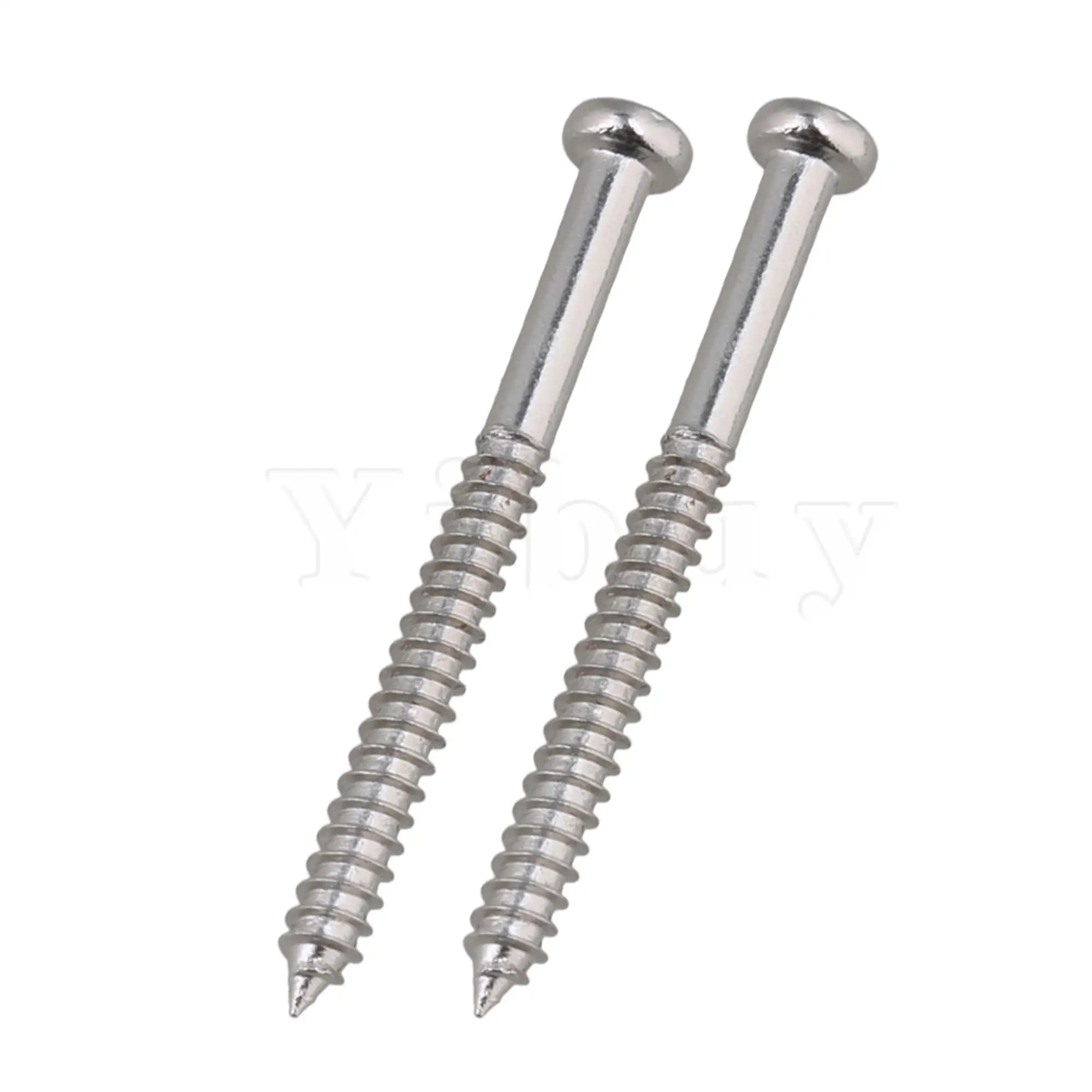 Yibuy 10* GUITAR SCREWS FOR Pickup /CHROME | Спорт и развлечения