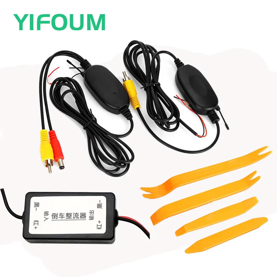 Беспроводной видеопередатчик YIFOUM 2 4 ГГц RCA + реле питания 12 В постоянного тока