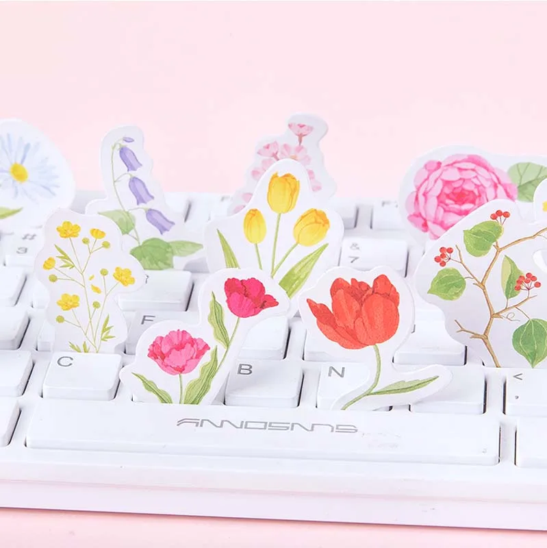 46 шт./кор. цветы в мире стикеры красивые наклейки фотоальбом скрапбукинг