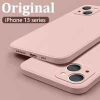 square liquid silicone case for iphone 13 12 mini 11 pro max xs max xr x 8 7 6s plus se 2020 shockproof original phone cover