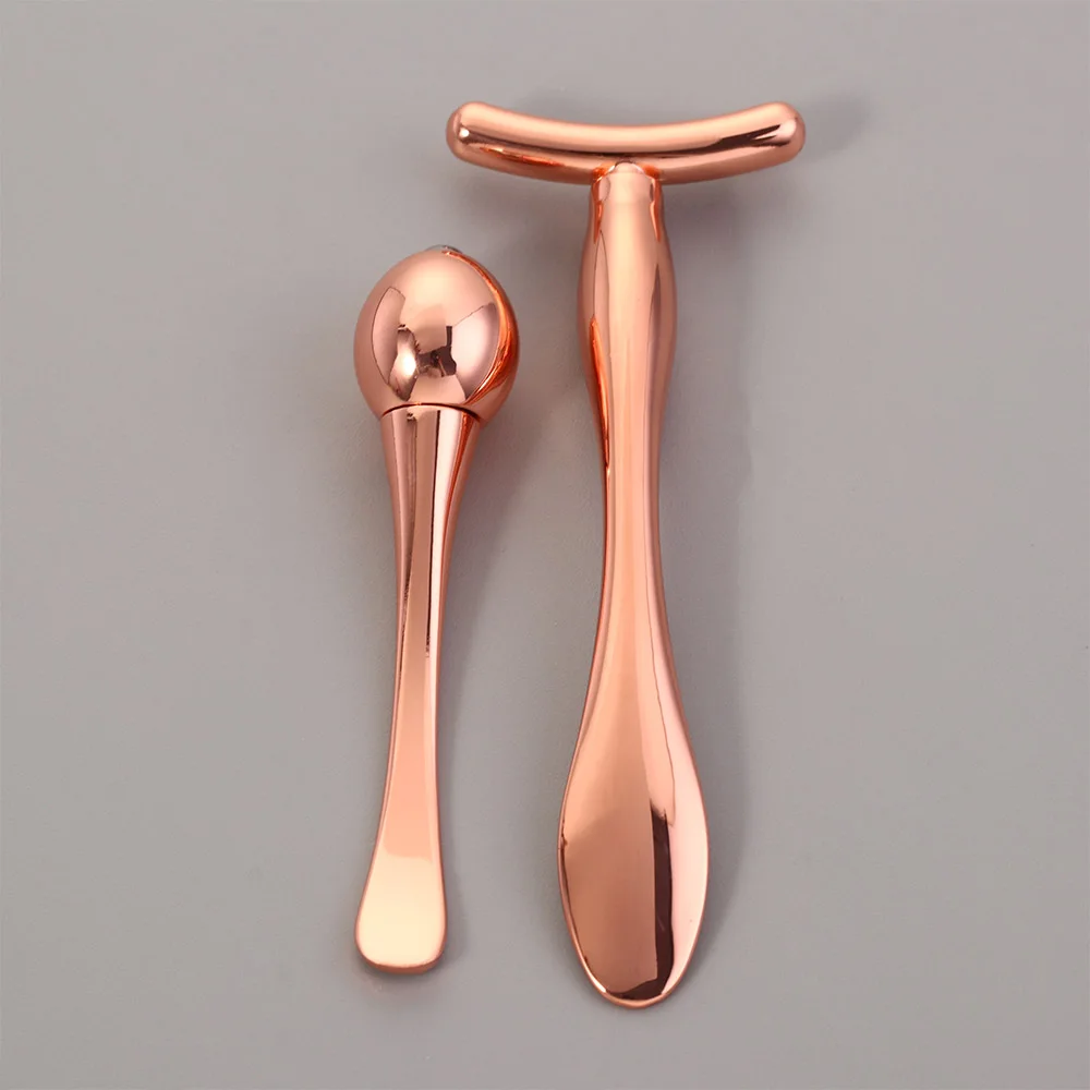 

Mini Eye Massage Stick Anti Eye Pouch Dark Circles Massager Device T-shape Face Lifting Massage Facials Thin Face Magic Stick