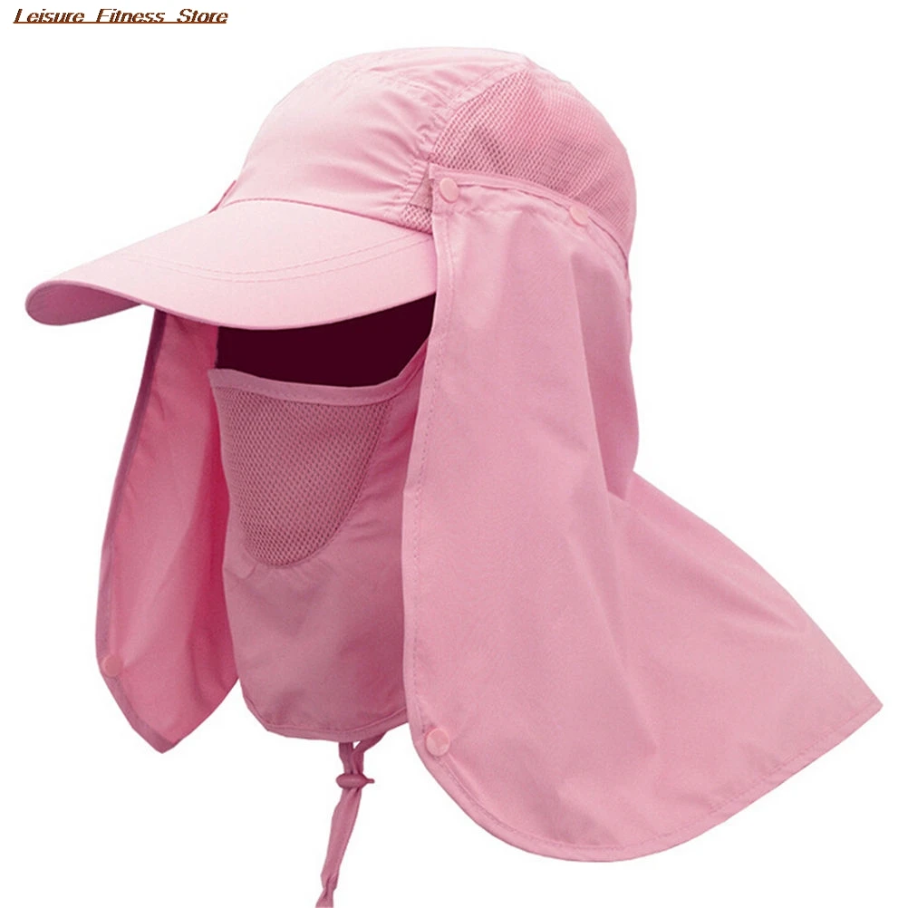 New 1Pcs Camping Hiking Fishing Outdoor Big Wide Brim Mesh Face Neck Cover Mask Flap Sun Hat Cap 5 Colors 2017 | Спорт и развлечения
