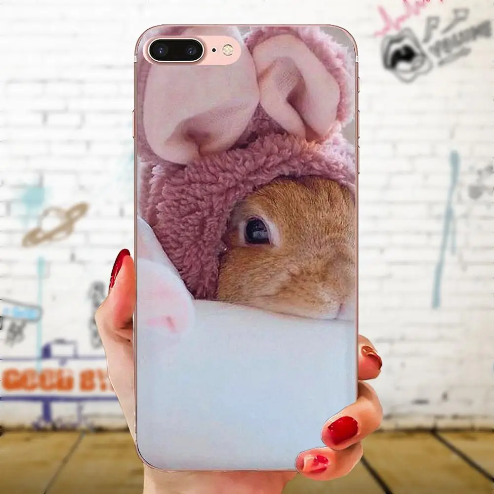 Прекрасный пластик для Xiaomi Redmi Mi 4 7A 9T K20 CC9 CC9e Note 7 9 Y3 SE Pro Prime Go Play милый кролик |