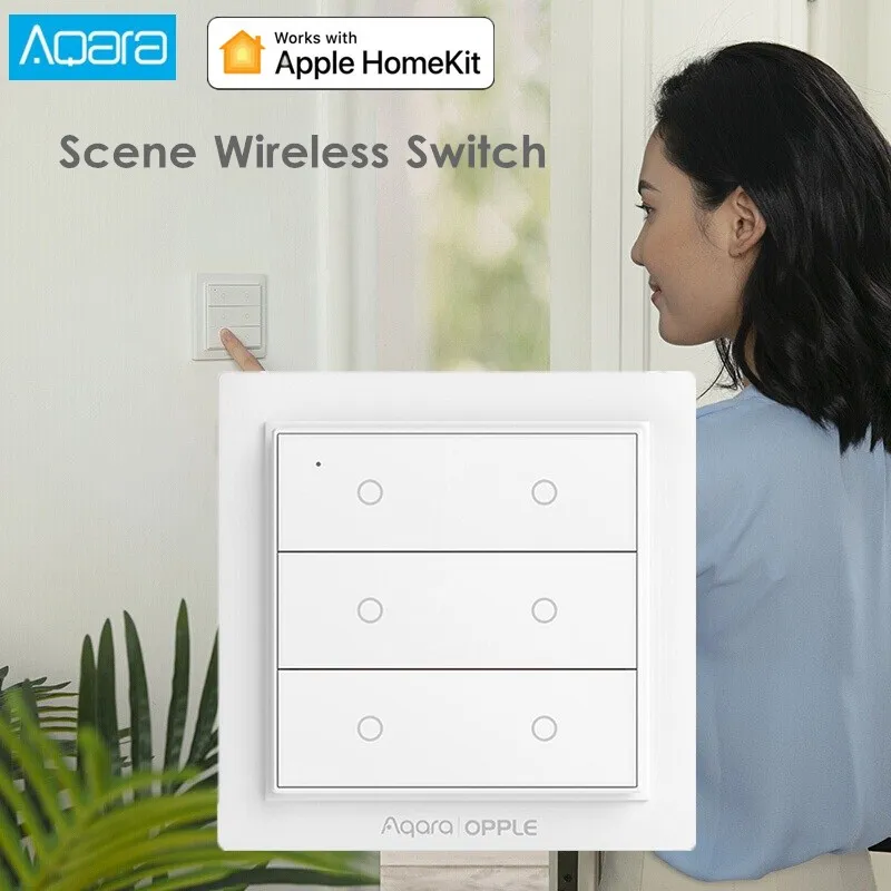Беспроводной настенный выключатель Aqara Opple Zigbee 3 0 настраиваемый без проводки