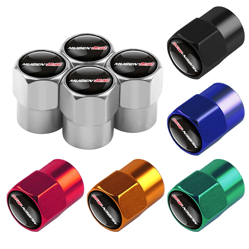 4 шт. автомобильный Стайлинг Mugen эмблема значок автомобиля колеса шины колпачки