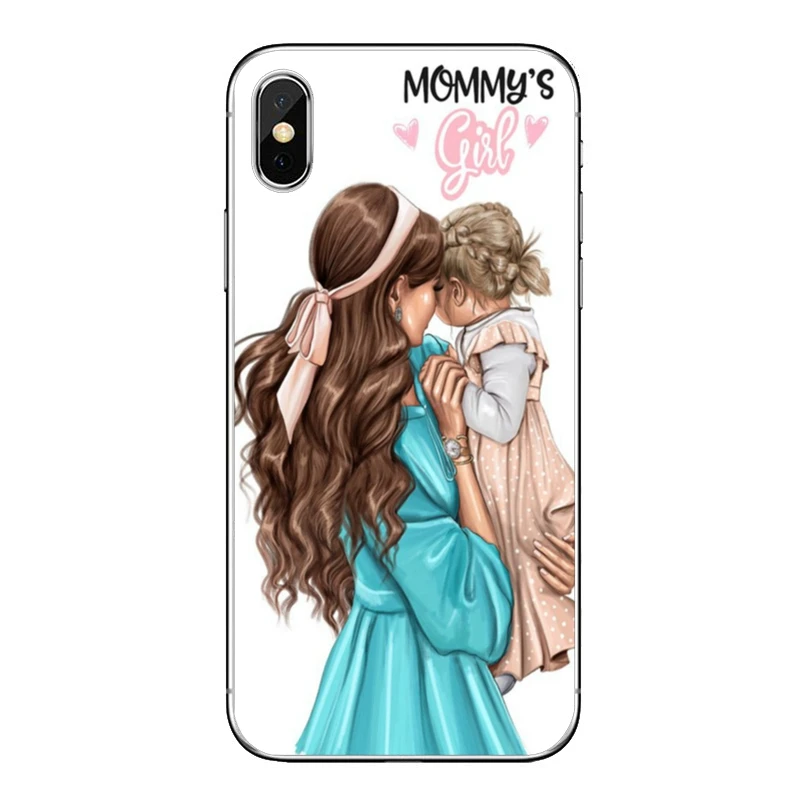 Чехол для телефона с надписью super Mom Baby Girl family queen iPhone XR X XS Max 8 7 6s 6 plus SE 5s 5c 5 iPod Touch |