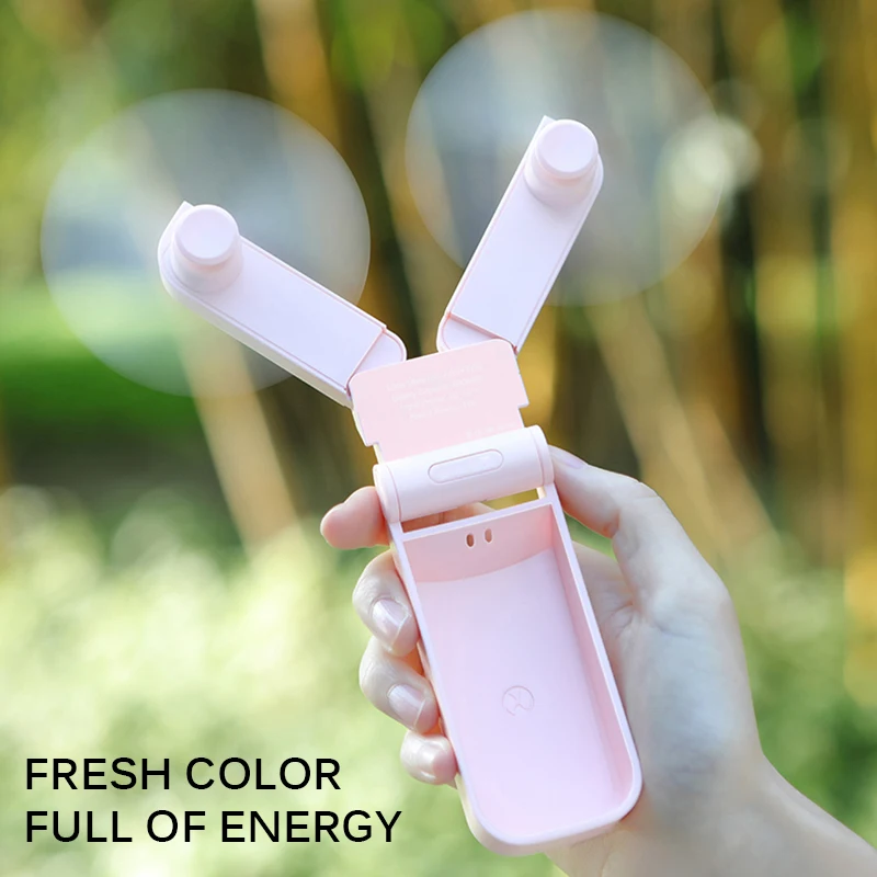 

new Mini USB Fan Folding Double-Headed Usb Fan Cooler Table Desktop Electric Fan 2 Modes Wind Air Cooler Outdoor Travel Summer